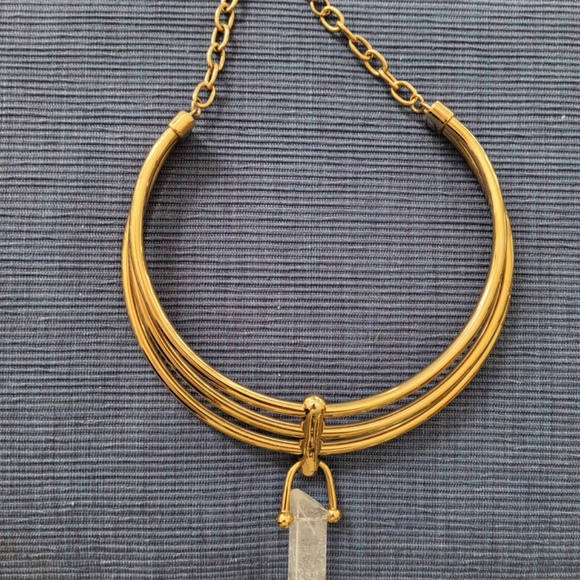 Baublebar choker necklace with crystal stone - Picture 6 of 10